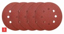 [AKRS125051] INGCO JEU FEUILLES ABRASIVES PONCEUSE ORBITALE 5PCS 125M  
