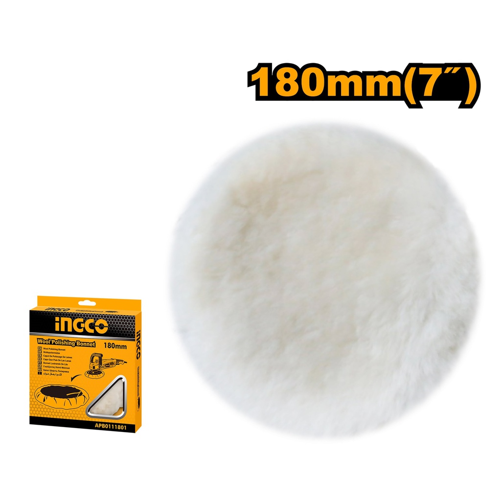 INGCO BONET DE POLISSAGE DE LAINE 180MM  