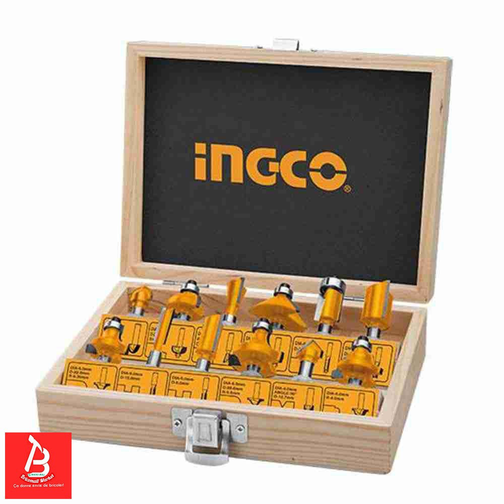 INGCO JEU DE FRAISES A AFFLEURER 8MM [AKRT1211]