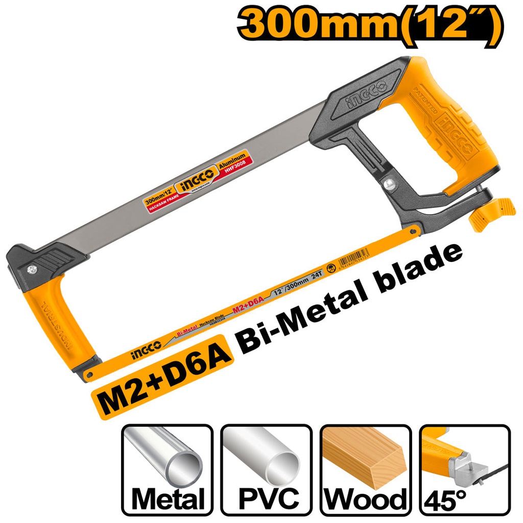 INGCO SCIE A METAUX PROFESSIONNELLE 300 MM [HHF3008]