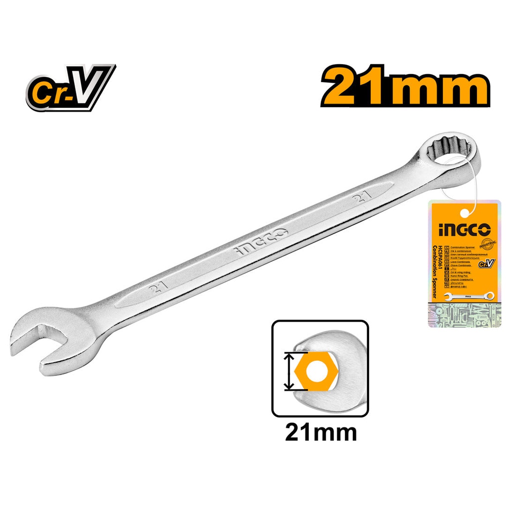 INGCO CLE MIXTE 21MM  [HCSPA211]
