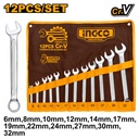 INGCO SET DE 12 CLES MIXTES 6 32 MM [HKSPA1143]