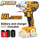 [CIWLI20010] INGCO BOULONNEUSE A CHOC 20V SANS CHARBON (SANS BATT/CHA  