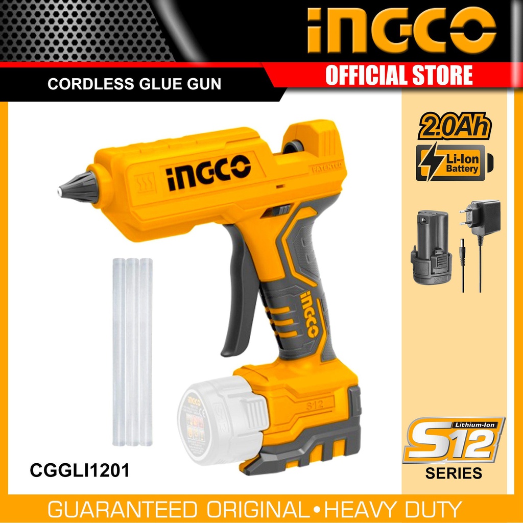 INGCO PISTOLET A COLLE 12V BATTERIE CHARGEUR NON INCLUS [CGGLI1201]
