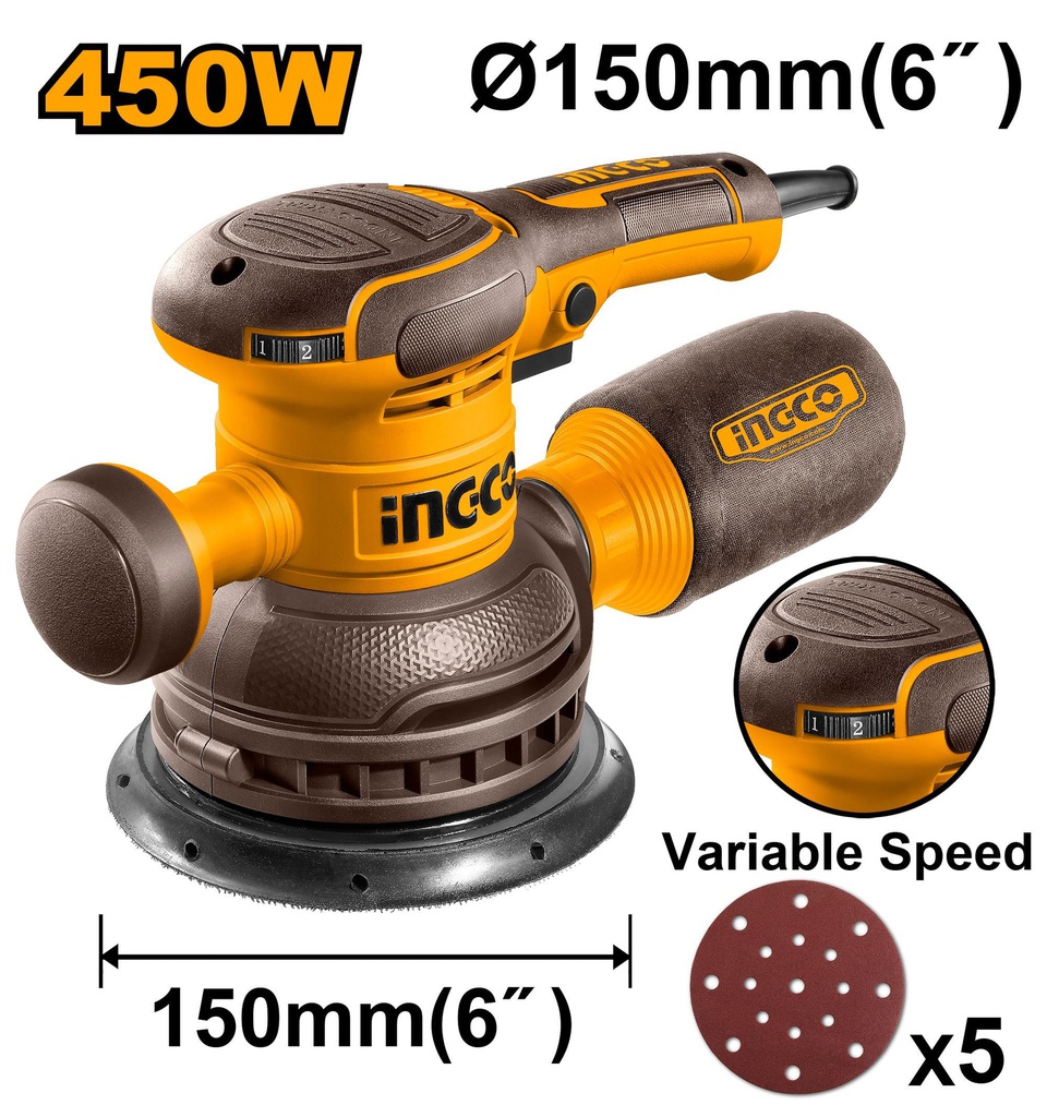 INGCO PONCEUSE ORBITALE 450W [RS4501.2]