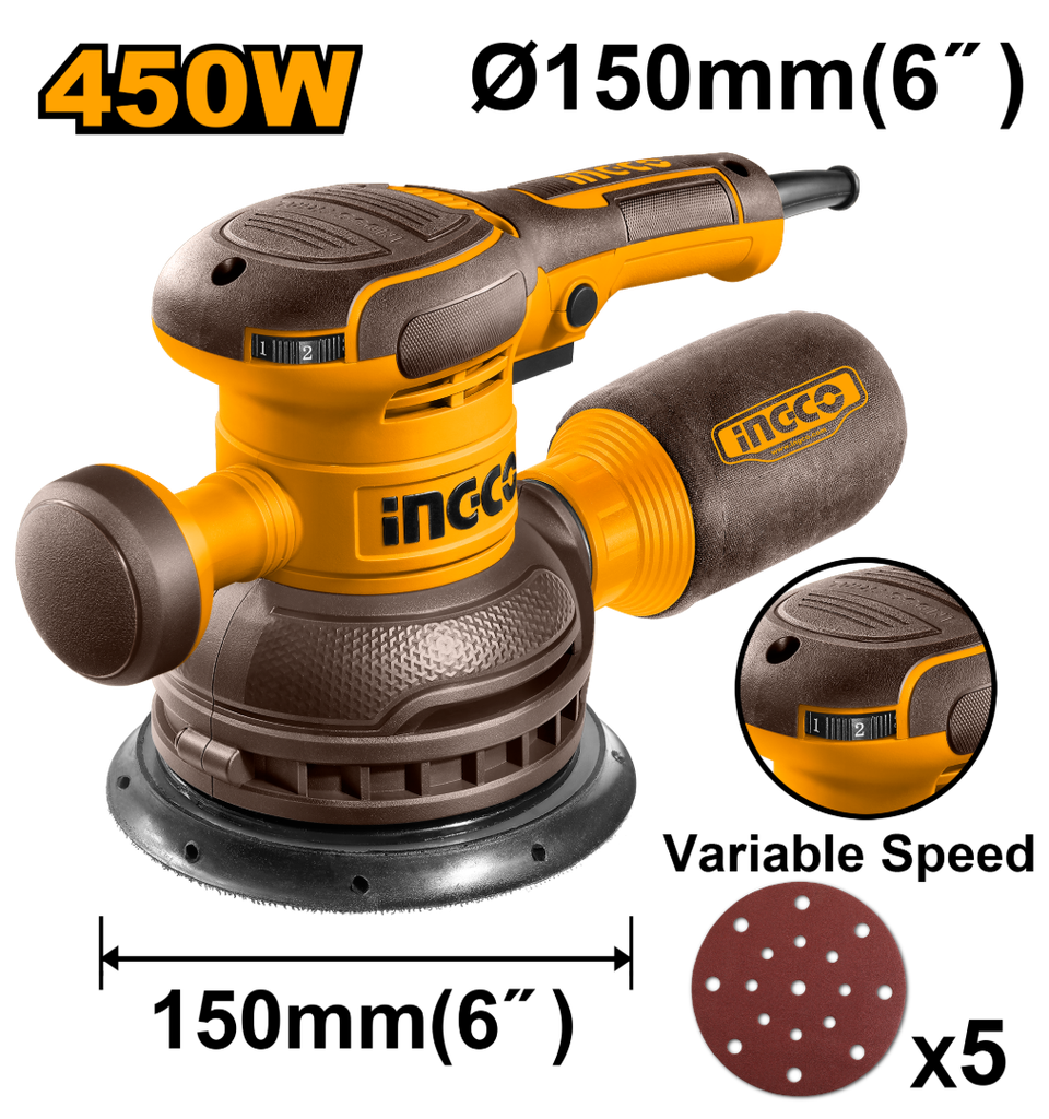 INGCO PONCEUSE ORBITALE 450W [RS4516]