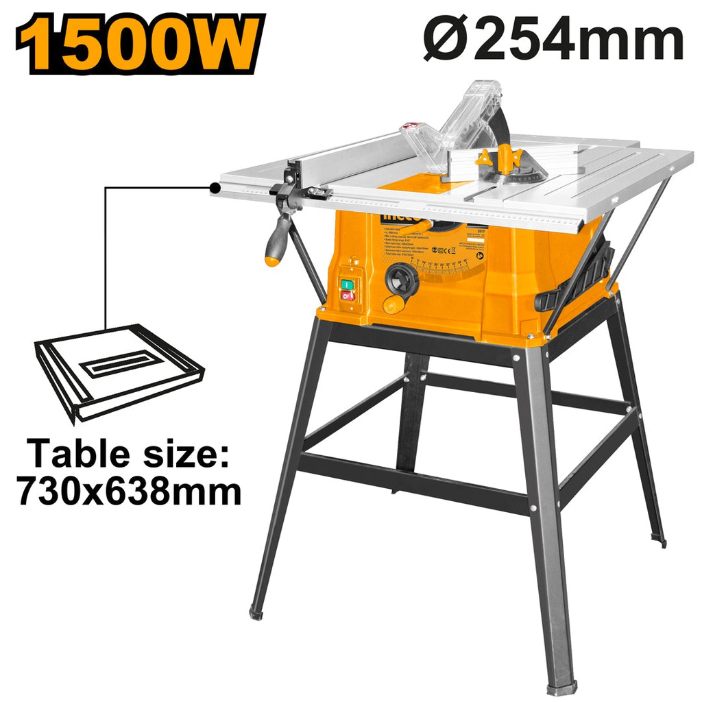 INGCO SCIE CIRCULAIRE SUR TABLE 1500W   [TS150078]