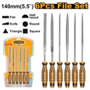 [HKTF63] INGCO SET DE 6 LIMES ACIER 140MM [HKTF63]