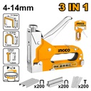 INGCO AGRAFEUSE 3EN1 CLOUS ET AGRAFES  [HSG1405]