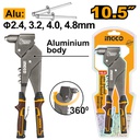 [SHHR106] INGCO RIVETEUSE A TÊTE PIVOTANTE A 360°  