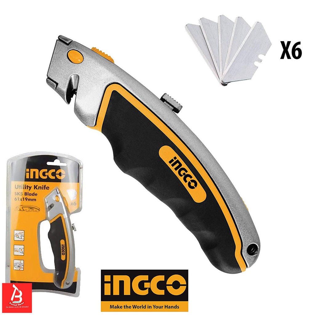 INGCO COUTEAU 61X19M6 LAMES [HUK611]