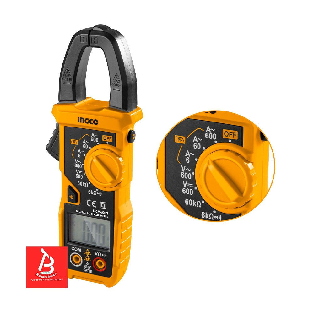 INGCO MULTIMETRE AC DIGITAL  [DCM6002]