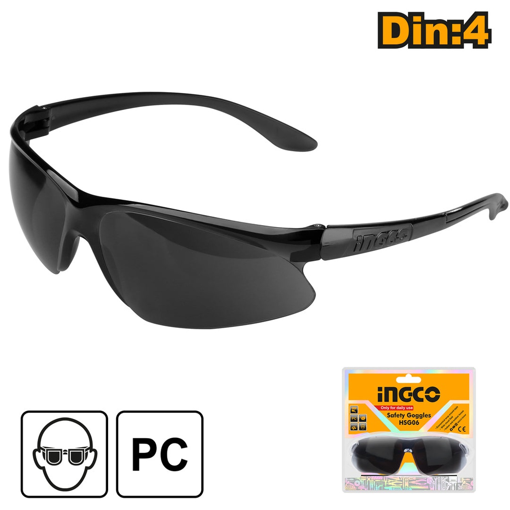 INGCO LUNETTES DE SECURITE NOIRES  