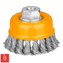 INGCO BROSSE METALLIQUE TORSADEE 100MM  [WB21001]