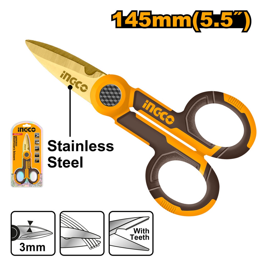 INGCO CISEAUX D'ELECTRICIEN  [HES02855]