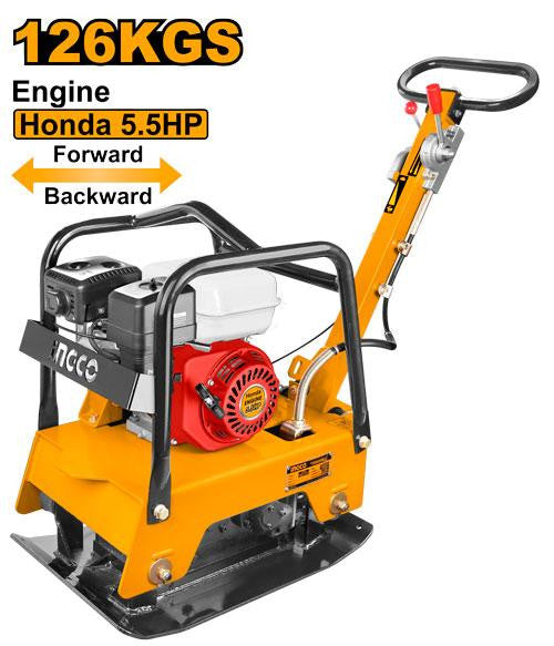 INGCO PLAQUE DE COMPACTAGE REVERSIBLE 126KGS 4,0KW MOTEU  