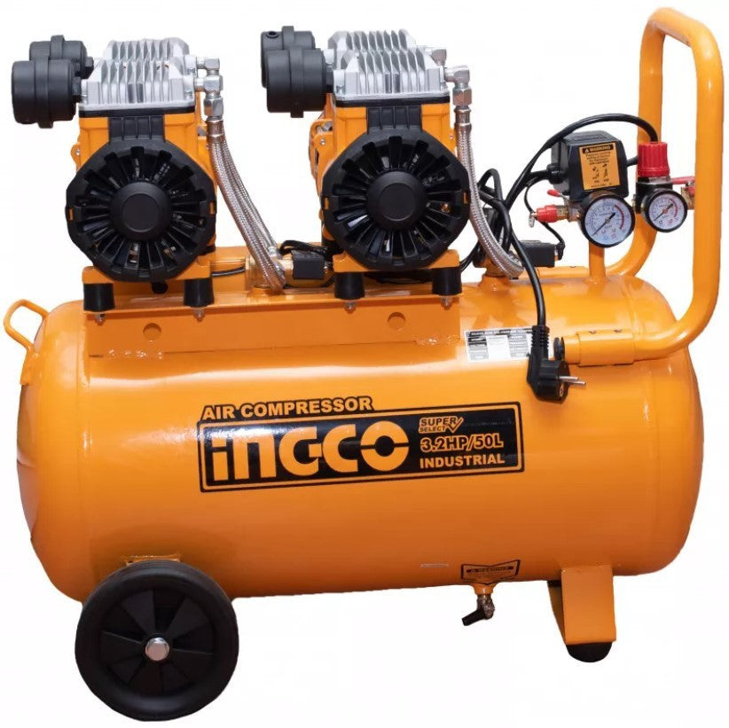 INGCO COMPRESSEUR SILENCIEUX 50L 2×1200W（3.2HP） [ACS224501]