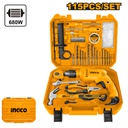 [HKTHP11151] INGCO COFFRET PERCEUSE 13MM 680W 115PCS [HKTHP11151]