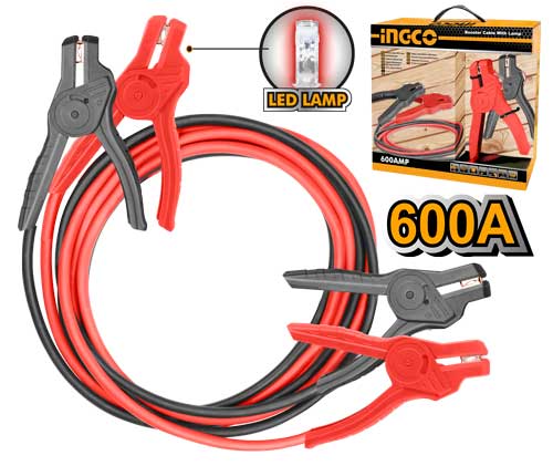 INGCO CABLE DE DEMARRAGE 600A AVEC TEMOIN LED [HBTCP6008L]