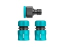 [THWS030301] TOTAL JEU DE 3 RACCORDS RAPIDES POUR TUYAU  
