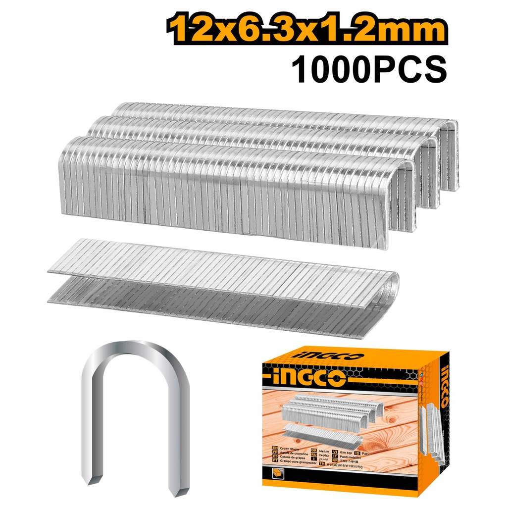 INGCO BOITE AGRAFE 1000PCS 8MM*1.2MM POUR HSG1405  [STS0208]