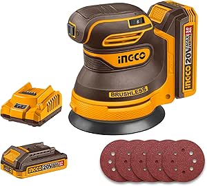 INGCO PONCEUSE ORBITALE LITHIUM20V+ 1 BATTERIE [CROSLI20021]