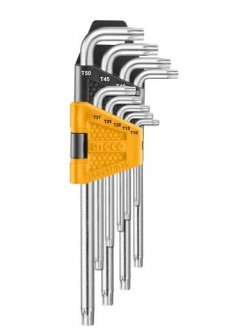 VITO JEU DE 9 CLES TORX AVEC TROU LONGUES  