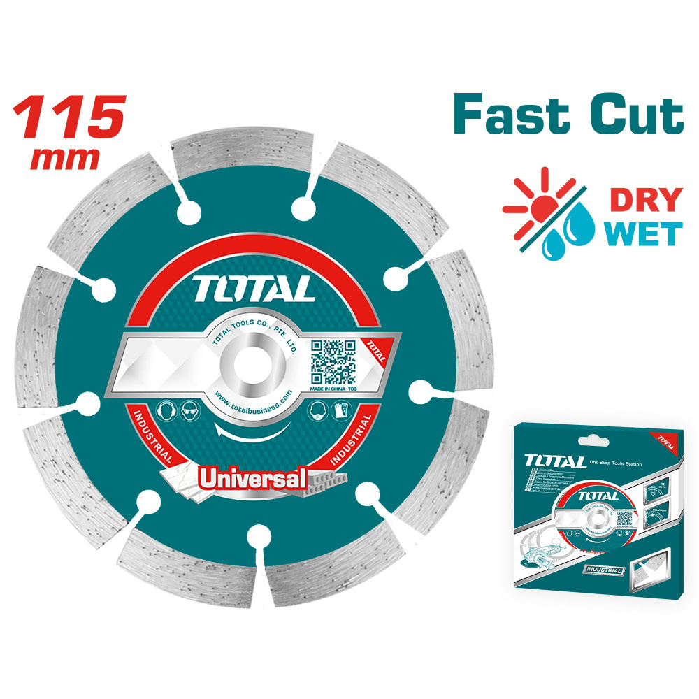 TOTAL DISQUE DIAMANT SEC 115MM 