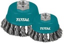[TAC32041] TOTAL BROSSE METALLIQUE TORSADEE AVEC ECROU 100MM  