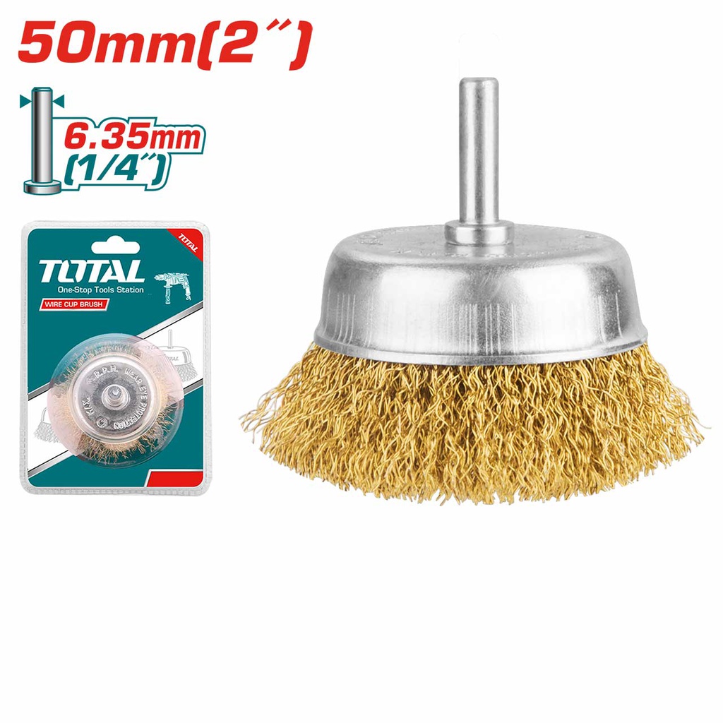 TOTAL BROSSE COUPELLE METALLIQUE 50MM  