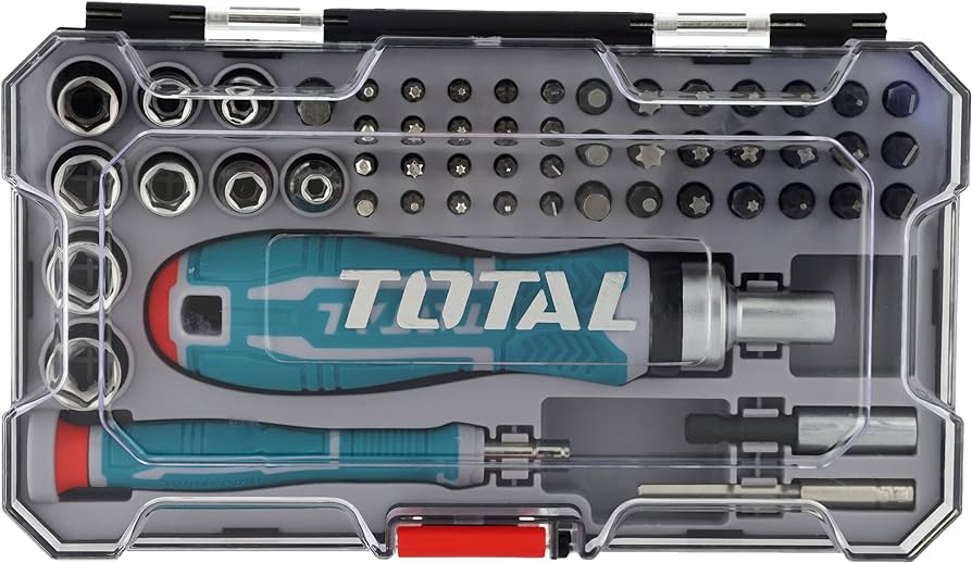 TOTAL JEU DE TOURNEVIS AVEC 55 EMBOUTS  [TACSD30556]