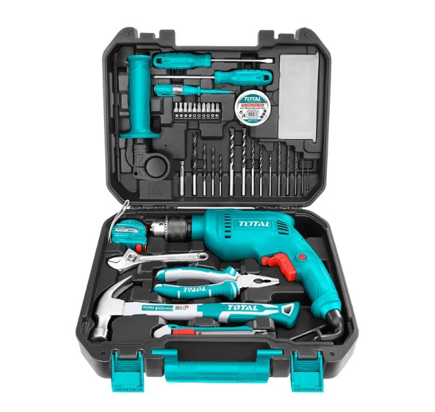 TOTAL MALLETTE PERCEUSE A PERCUSSION AVEC  115 OUTILS [THKTHP1152]