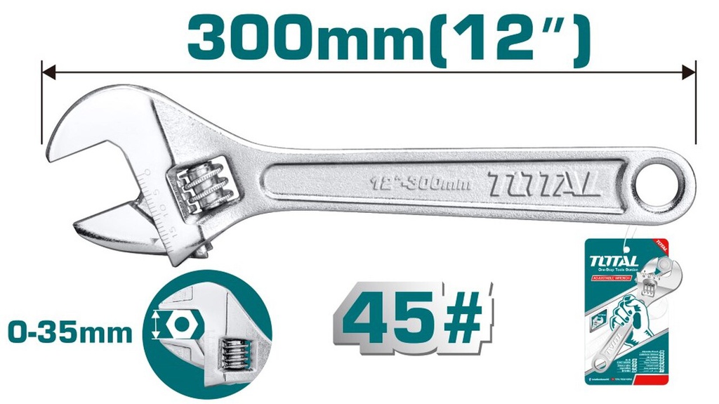 TOTAL CLE A MOLETTE 300MM  