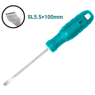 TOTAL TOURNEVIS A FENTE 5*100MM 