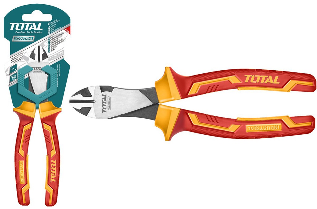 TOTAL PINCE COUPANTE DIAGONALE ROBUSTE ISOLEE 180MM  