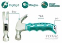 TOTAL MINI MARTEAU A GRIFFES 220G  [THTM7386D]