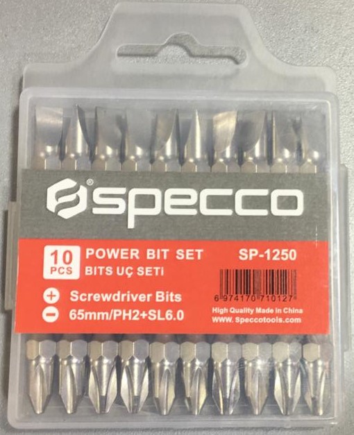 SPECCO JEU DE 10 EMBOUTS D’ALIMENTATION  