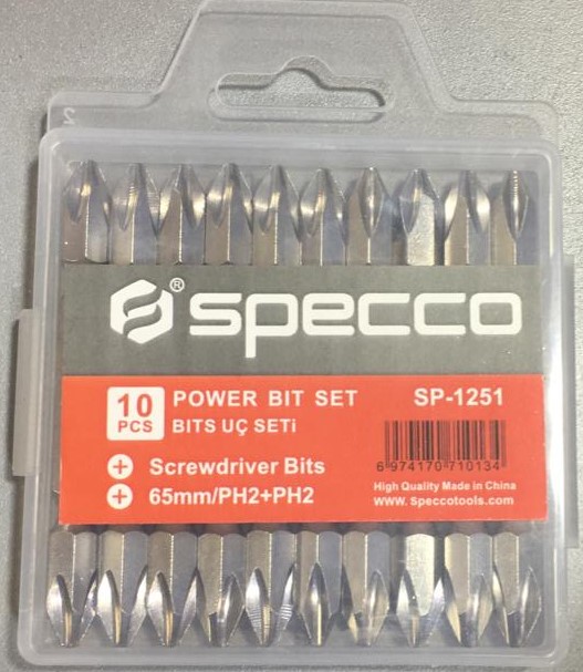 SPECCO JEU DE 10 EMBOUTS D’ALIMENTATION 