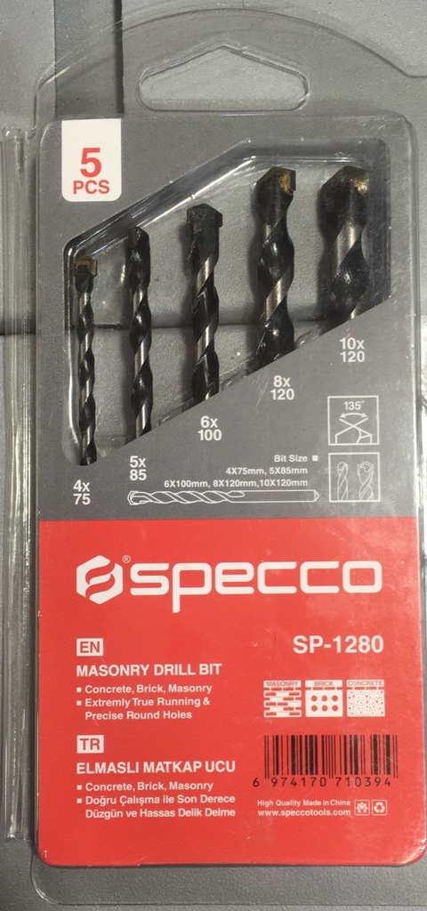 SPECCO JEU DE FORETS DE MACONNERIE 5 PIÈCE 