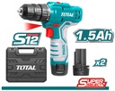 TOTAL VISSEUSE 12V AVEC 2 BATTERIES 1.5AH [TDLI12325]