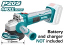 [TAGLI1151] TOTAL MEULEUSE D'ANGLE AU LITHIUM-ION 20V  