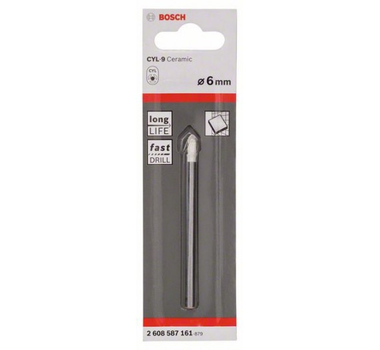 BOSCH FORET A CARRELAGE CYL-9 CERAMIC 6X80MM 6MM  