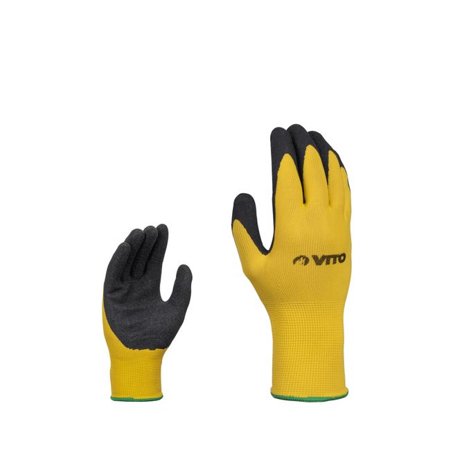 VITO GANTS EN NITRILE  8" JAUNE  