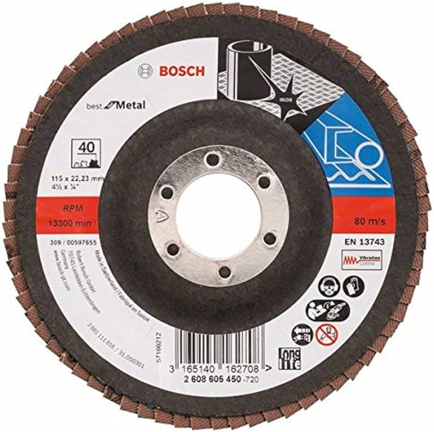 BOSCH PLAT LAMELLE 115MM INOX G40  [2608605450]