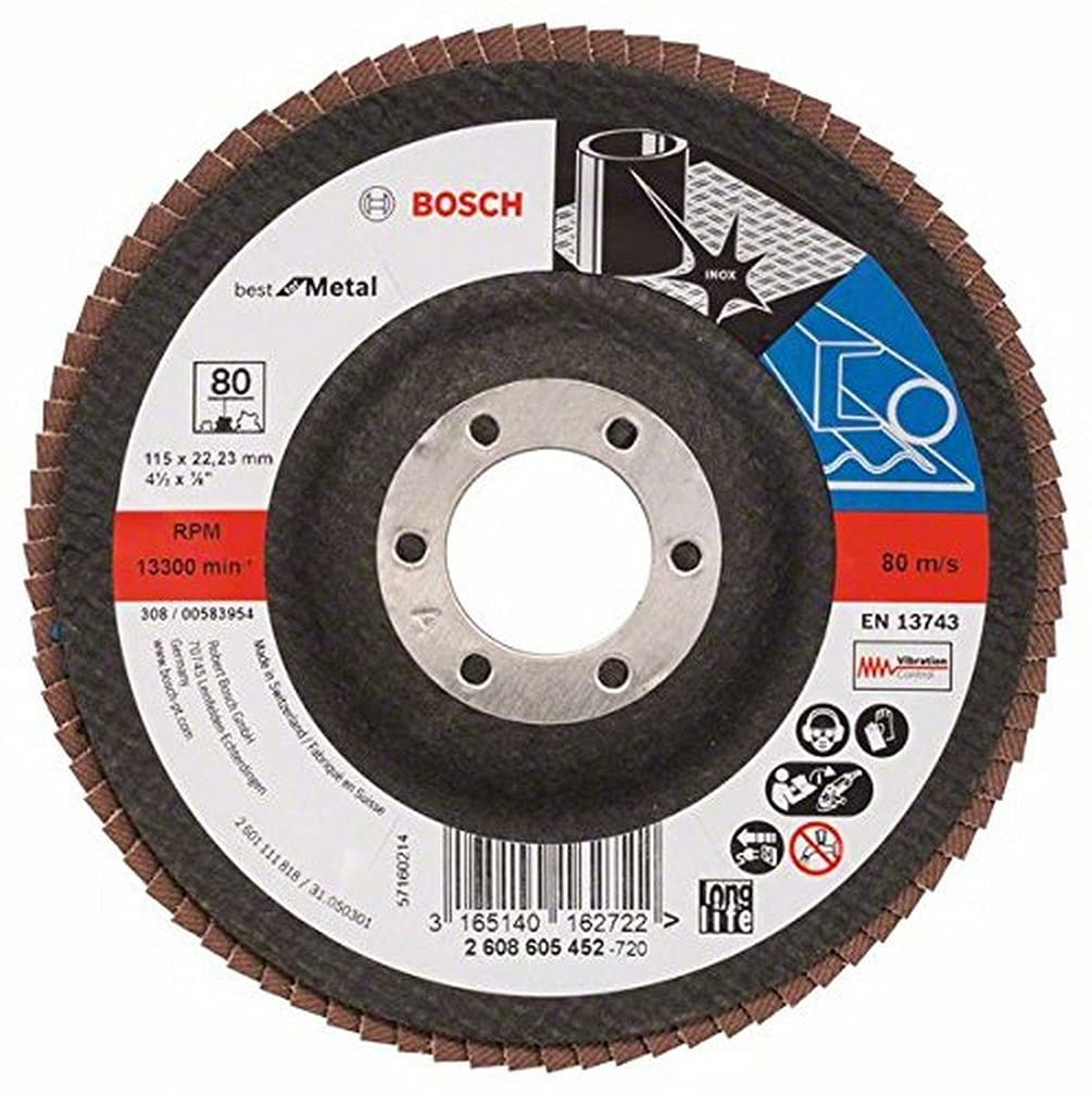 BOSCH PLAT LAMELLE 115MM INOX G80  