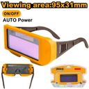 [AHM111] INGCO LUNETTES DE SOUDAGE AUTO-OBSCURCISSANTES  