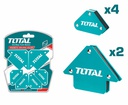 TOTAL ENSEMBLE DE 6 SUPPORTS DE SOUDAGE MAGNETIQUES [TAMWH6002]