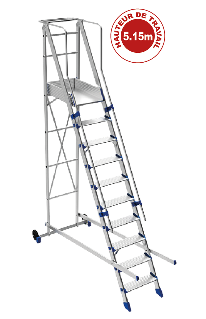 MARCHETTI ECHELLE PLATEFORME FORTEZZA 13 NORMÉ EN1004 [FORTEZZA13]