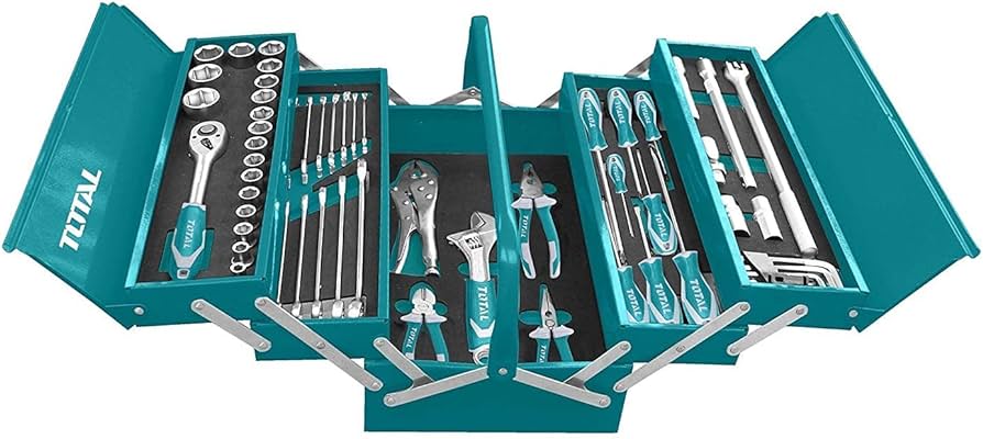 TOTAL COFFRET D’OUTILS À MAIN DE 59 PIÈCES  