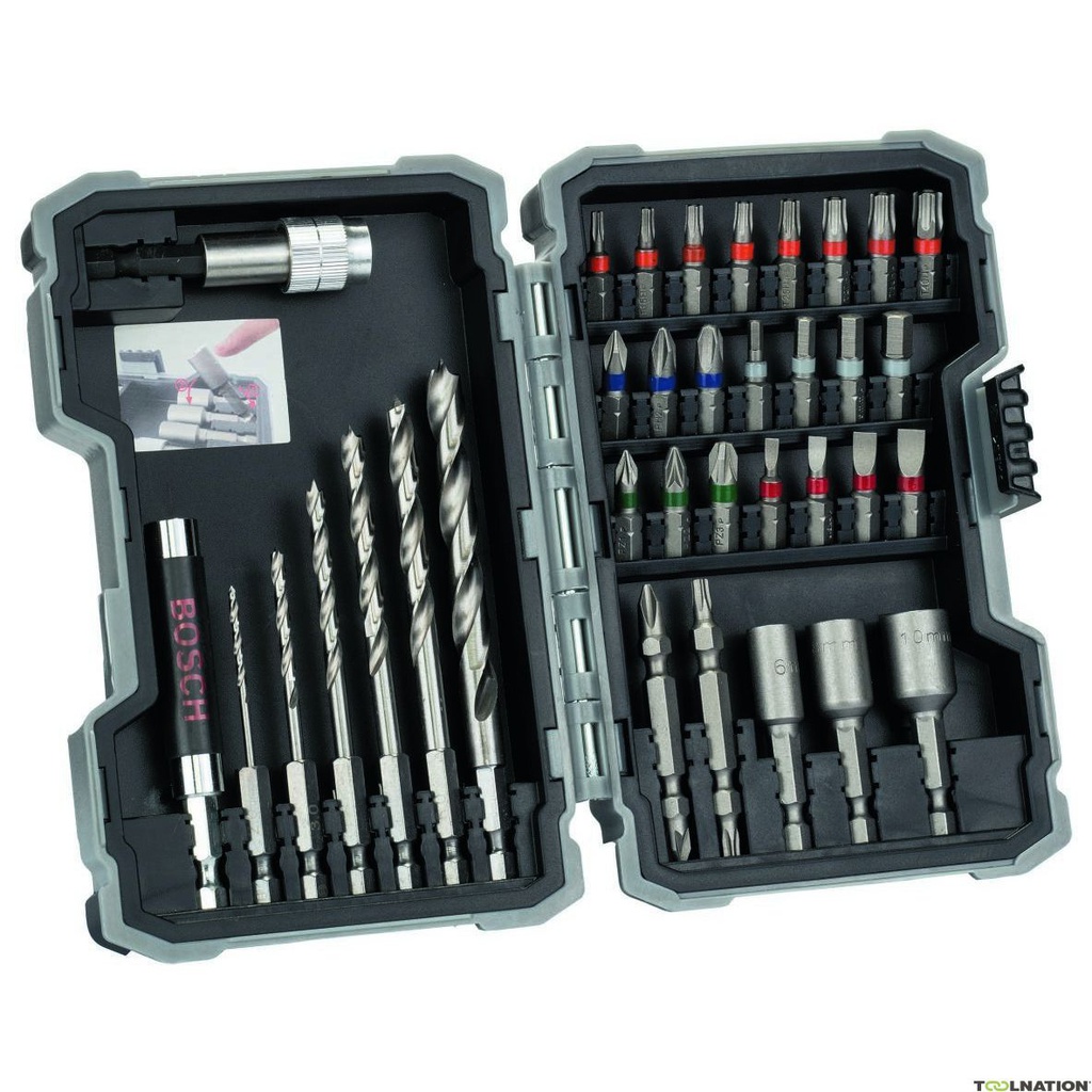 BOSCH COFFRET D’EMBOUTS DE VISSAGE EXTRA-DURS, 35 PIÈCES  [2607017327]